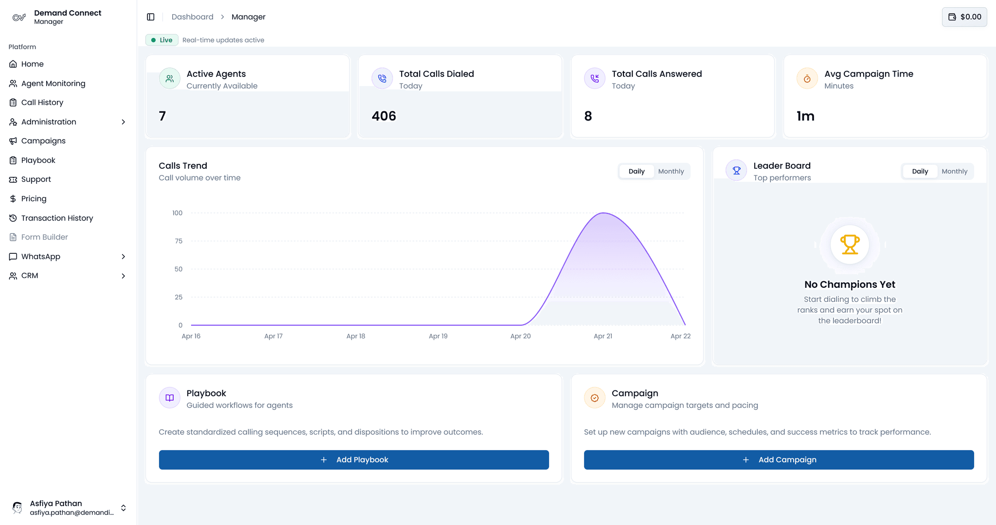 DemandConnect Dashboard